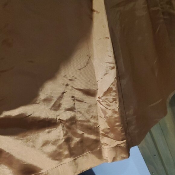 Vintage Tan Caramel Suede Leather Lined Trench Coat 70s 80s Dan Di Modes W Belt - Picture 12 of 16